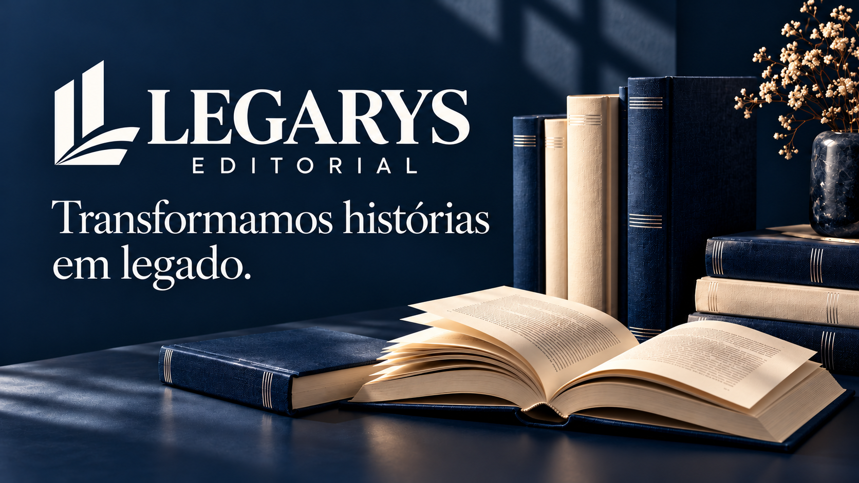 LEGARYS Editorial - marca oficial com símbolo