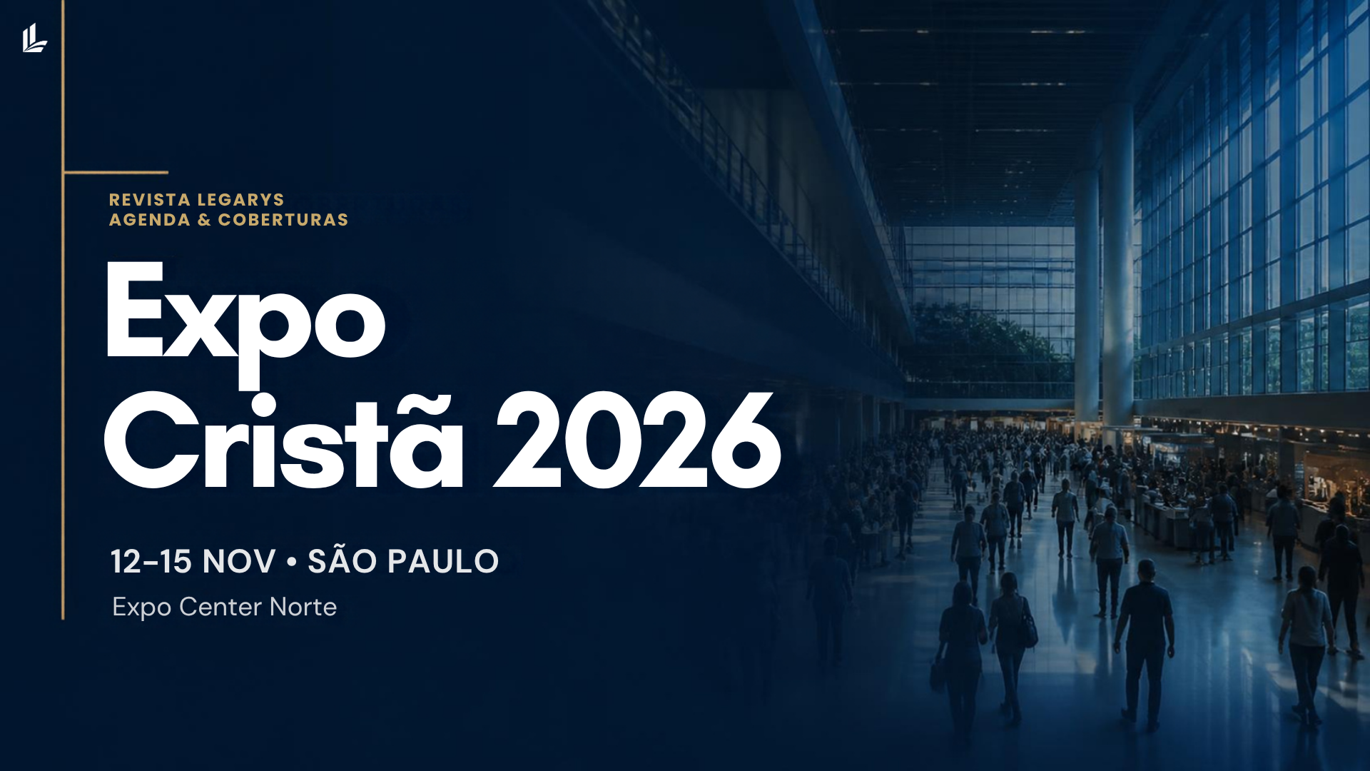 Expo Cristã 2026 acontece em novembro, em São Paulo