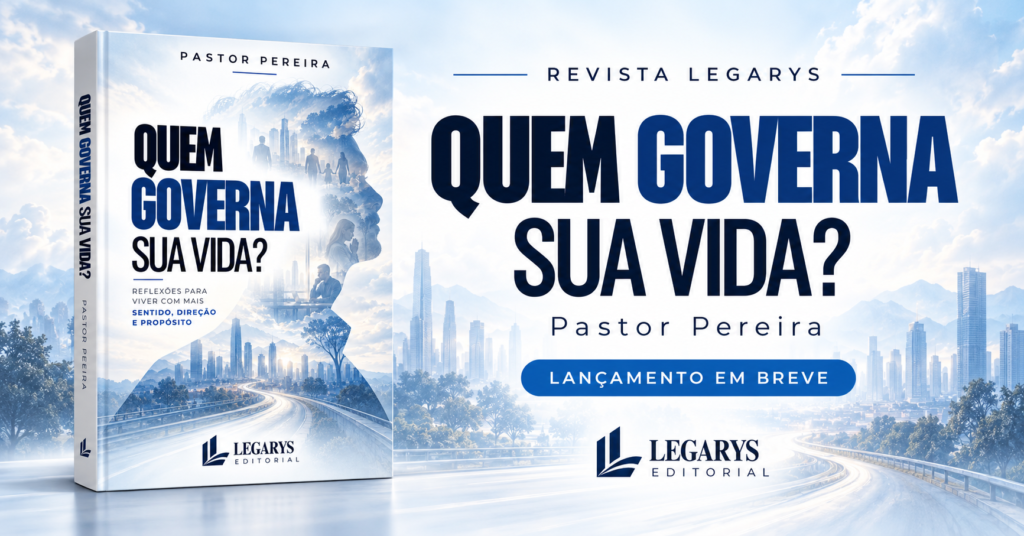 Quem governa sua vida?, livro de Pastor Pereira. Lançamento em breve.
